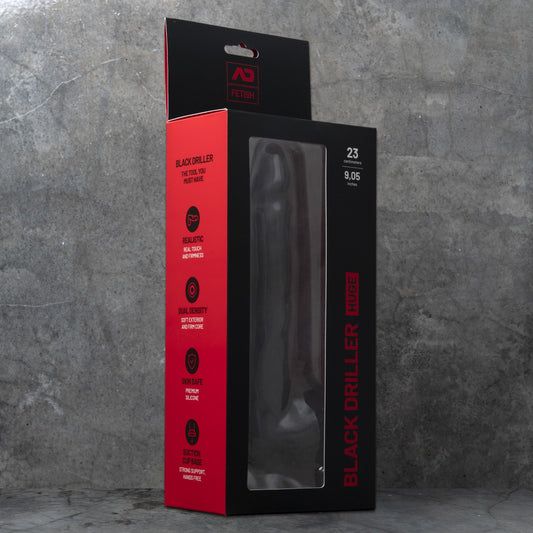 HUGE BLACK DRILLER DILDO
