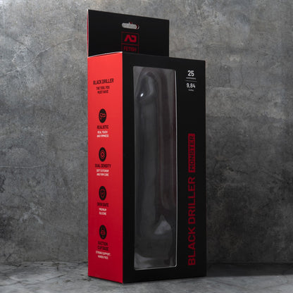 MONSTER BLACK DRILLER DILDO