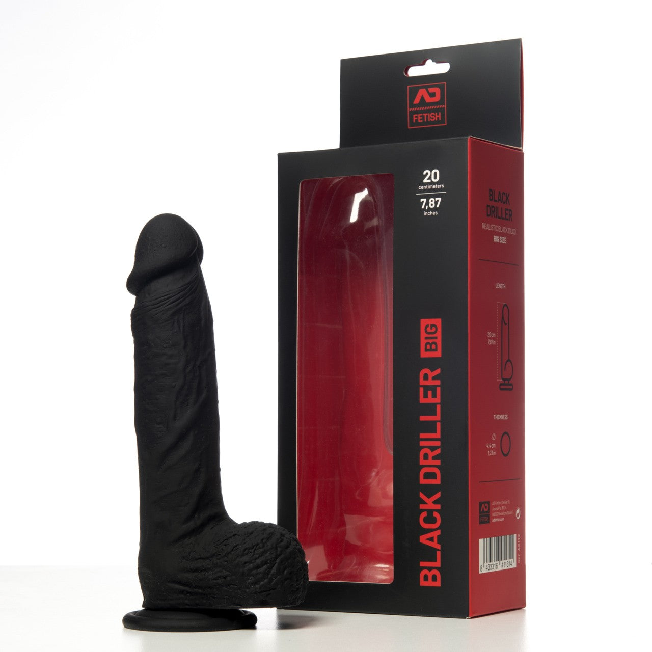 BIG BLACK DRILLER DILDO