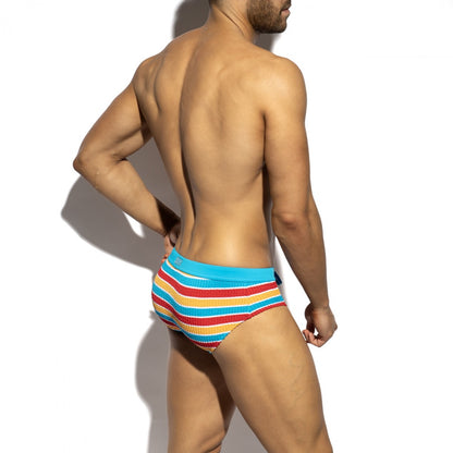 70'S STRIPES SWIM BRIEF
