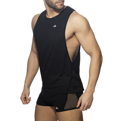 MESH-STRIPED LOW RIDER