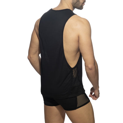 MESH-STRIPED LOW RIDER