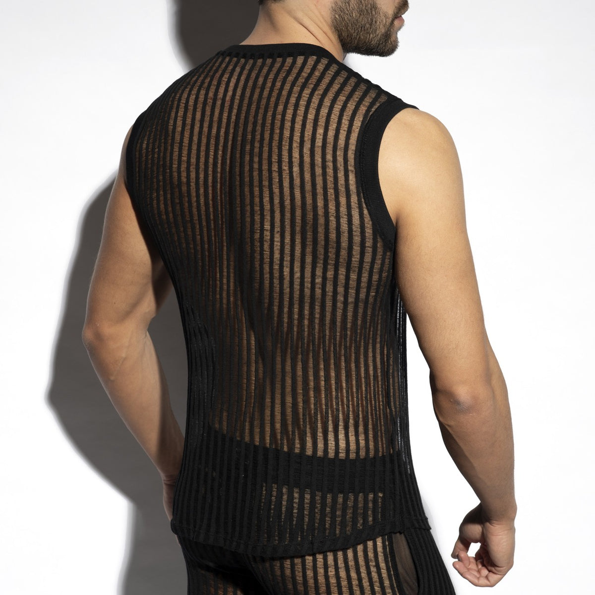 SILHOUETTE SLEEVELESS T-SHIRT