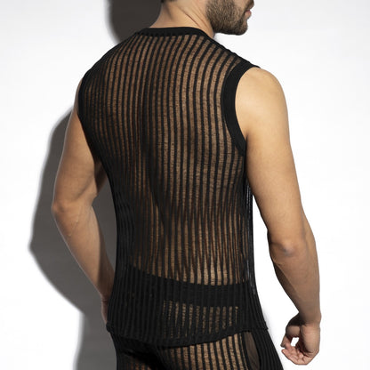 SILHOUETTE SLEEVELESS T-SHIRT