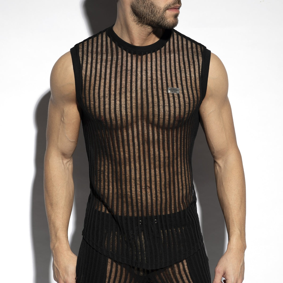 SILHOUETTE SLEEVELESS T-SHIRT