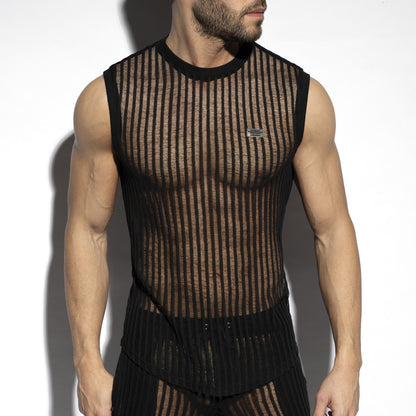 SILHOUETTE SLEEVELESS T-SHIRT