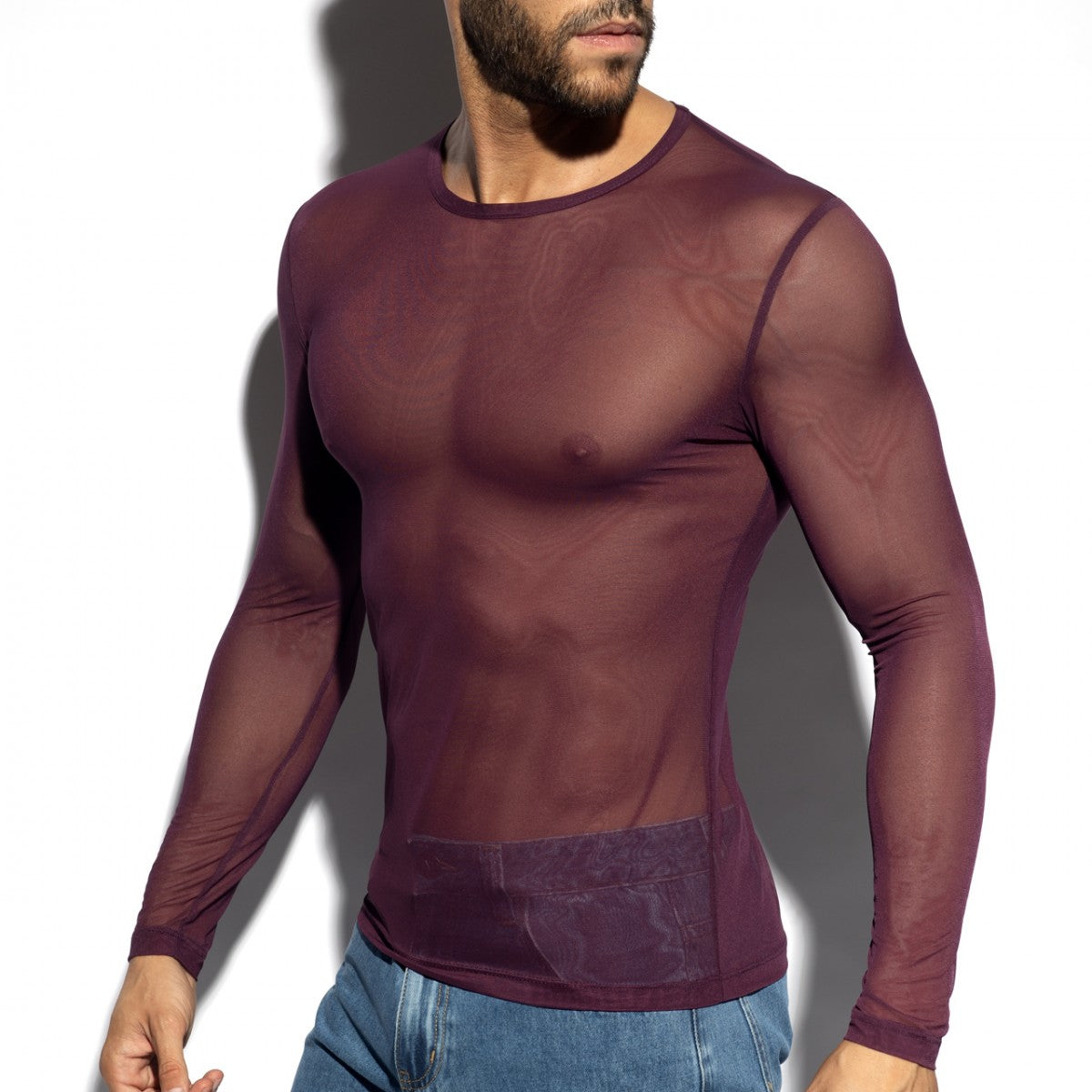 NET LONG SLEEVES T-SHIRT